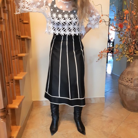 Fusion Dresses & Skirts - Silk A-line panelled midi skirt - Offer accepted